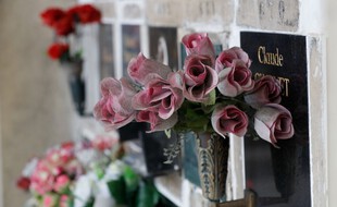 Au funérarium du cimetière du Père-Lachaise à Paris. (illustration)