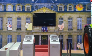 Illustration du salon de l'agriculture le 24 février 2017.