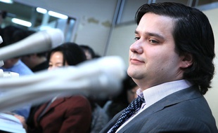 Le Français Mark Karpelès, ex-dirigeant de la plateforme d’échanges MtGox, le 28 février 2014 à Chiyoda au Japon.