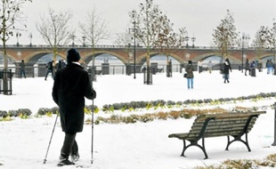Le froid qui touche la France (ici à Bordeaux) devrait persister cette semaine.