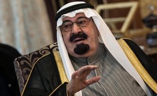 Le roi Abdallah d'Arabie saoudite, le 5 janvier 2014 à La Mecque