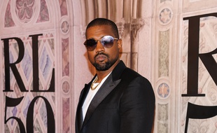 Le rappeur Kanye West au 50e anniversaire de Ralph Lauren à New York