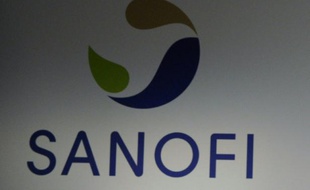 Le logo de Sanofi, le 4 mai 2015