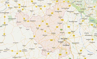Localisation de l'Etat Haryana, en Inde - Google Maps