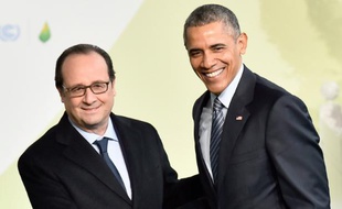 François Hollande et Barack Obama à Paris le 30 novembre 2015 pour l'ouverture de la COP21