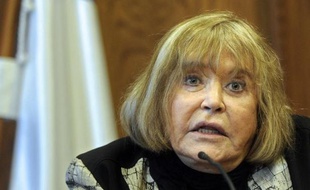 La juge argentine Maria Servini de Cubria le 20 mai 2014 en conférence de presse à San Sebastian en Espagne