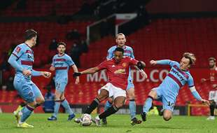 Anthony Matial a subi des insultes racistes de la part de «supporters» de Manchester United après une défaite à domicile contre le dernier de Premier League, Sheffield United, le 28 janvier 2021.