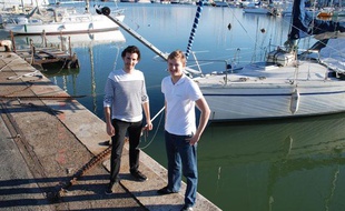 Les deux créateurs du site SamBoat qui propose des locations de bateaux entre particuliers.