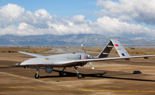 Un drone turc à Chypre, dans la base militaire de Gecitkale.