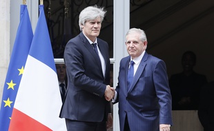 La passation de pouvoirs avec Stéphane Le Foll.