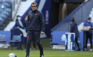 Fabien Galthié lors d'Ecosse-France à Murrayfield, le 22 novembre 2020.