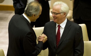 La Russie et la Chine ont opposé leur veto jeudi au Conseil de sécurité de l'ONU à une résolution occidentale menaçant le régime syrien de sanctions.