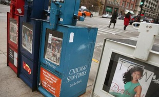 Distributeurs de journaux à Chicago