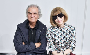 Le photographe Patrick Demarchelier et Anna Wintour, la rédactrice en chef du «Vogue» américain, le 2 mars 2017.