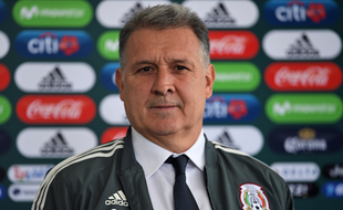 Gerardo Martino dans son nouveau costard de sélectionneur du Mexique.