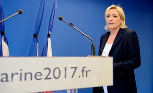 La présidente du Front national, Marine Le Pen, le 16 juillet 2016 à Nanterre