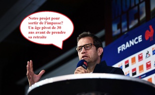 Fabien Galthié à Marcoussis, le 8 janvier 2019.
