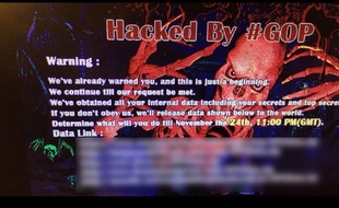 Capture d'écran d'un piratage qui a touché Sony Pictures, le 24 novembre 2014.