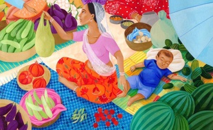 Extrait d'une illustration d'«Une cuisine du monde pour les bébés».