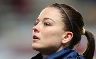 La joueuse de l'équipe de France et du PSG Laure Boulleau, en février 2014, à Amiens.