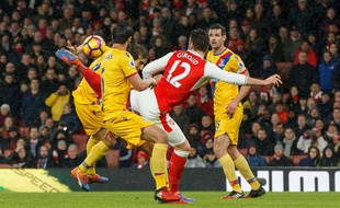 Olivier Giroud (Arsenal) a marqué un but splendide le1er janvier 2017