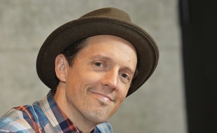 Le chanteur Jason Mraz à Tokyo.