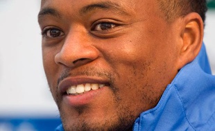 Patrice Evra à Clairefontaine lors de la conférence de presse de l'équipe de France à Clairefontaine le 22 mai 2012.