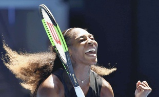 Serena Williams le 25 janvier 2017 à l'Open d'Australie.