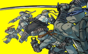 Les Tortues Ninja accompagnées de Jennika