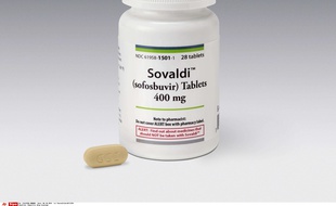 Une boîte de Sovaldi, un médicament destiné à soigner les malades de l'hépatite C.