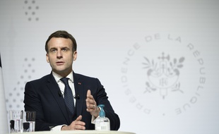 Emmanuel Macron, à l'Elysée le 26 janvier 2021.