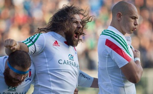 Martin Castrogiovanni avec l'Italie contre l'Afrique du Sud, le 22 novembre 2014.
