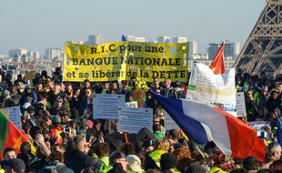 Manifestation des « gilets jaunes », en février 2019.