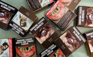 Les nouveaux paquets de cigarettes australiens.