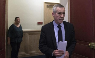 Le procureur François Molins lors d'une conférence de presse le 22 avril 2015 à Paris