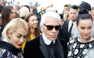 Karl Lagerfeld à Paris le 1er octobre 2013.