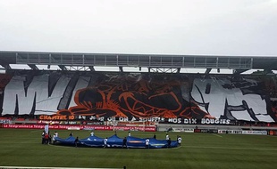 L’un des tifos des Merlus Ultras, qui fêtent cette année leur 20e anniversaire.
