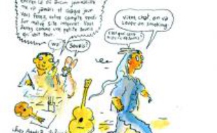 Planche de Joann Sfar, dessinateur de Bd, qui va croquer le festival de Cannes.
