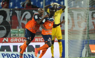 Mamadou Samassa, le agrdien de Guingamp, le 28 spetembre 2014,à Montpellier.