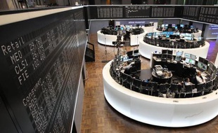 La Bourse de Francfort le 26 mai 2014