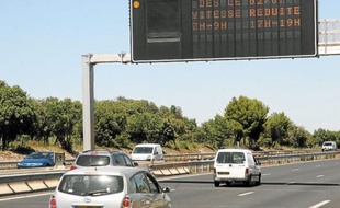 L'été, 4 500 véhicules par heure roulent sur cette portion de l'A9.