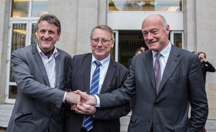 De g. à d. : Jean-François Macaire, Gérard Vandenbroucke et Alain Rousset