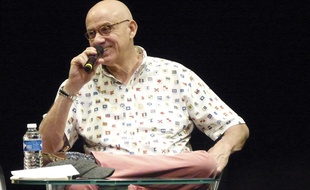 James Ellroy, le 6 avril 2014 à Quais du Polar, à Lyon
