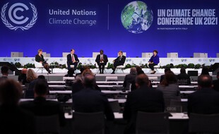 Une conférence à la COP26 à Glasgow le 3 novembre 2021.