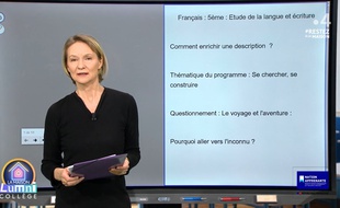 Des professeurs se relaient sur l'antenne de France 4 pour donner des cours aux élèves confinés.