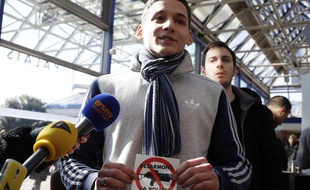 Geoffrey Tidjani en 2015 devant le tribunal de Bobigny. (Archives)