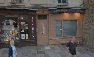 Vue de l'horlogerie Lafayette, rue Hoche à Rennes