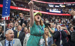 Diana Shores, une déléguée républicaine à la convention de Cleveland, le 18 juillet 2016.