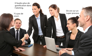 Il y a parfois au bureau, des dialogues crispants.