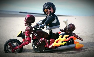 L'une des créations de Pierre-Olivier, passionné de Playmobil.